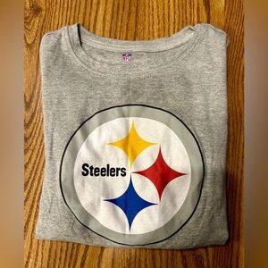 Pittsburgh Steelers gray long sleeve t-shirt size 14/16 boys